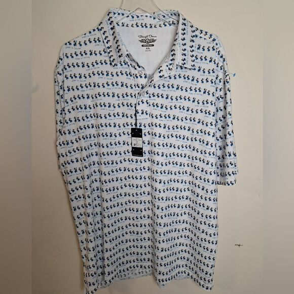 straight down Other - Straight Down Kahiko Polo Hawaiian Luau Dancer Mens NWT Print XXL